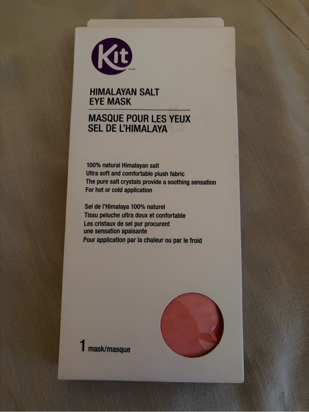 Eye Mask - Kit Himalayan Salt Eye Mask - Pink